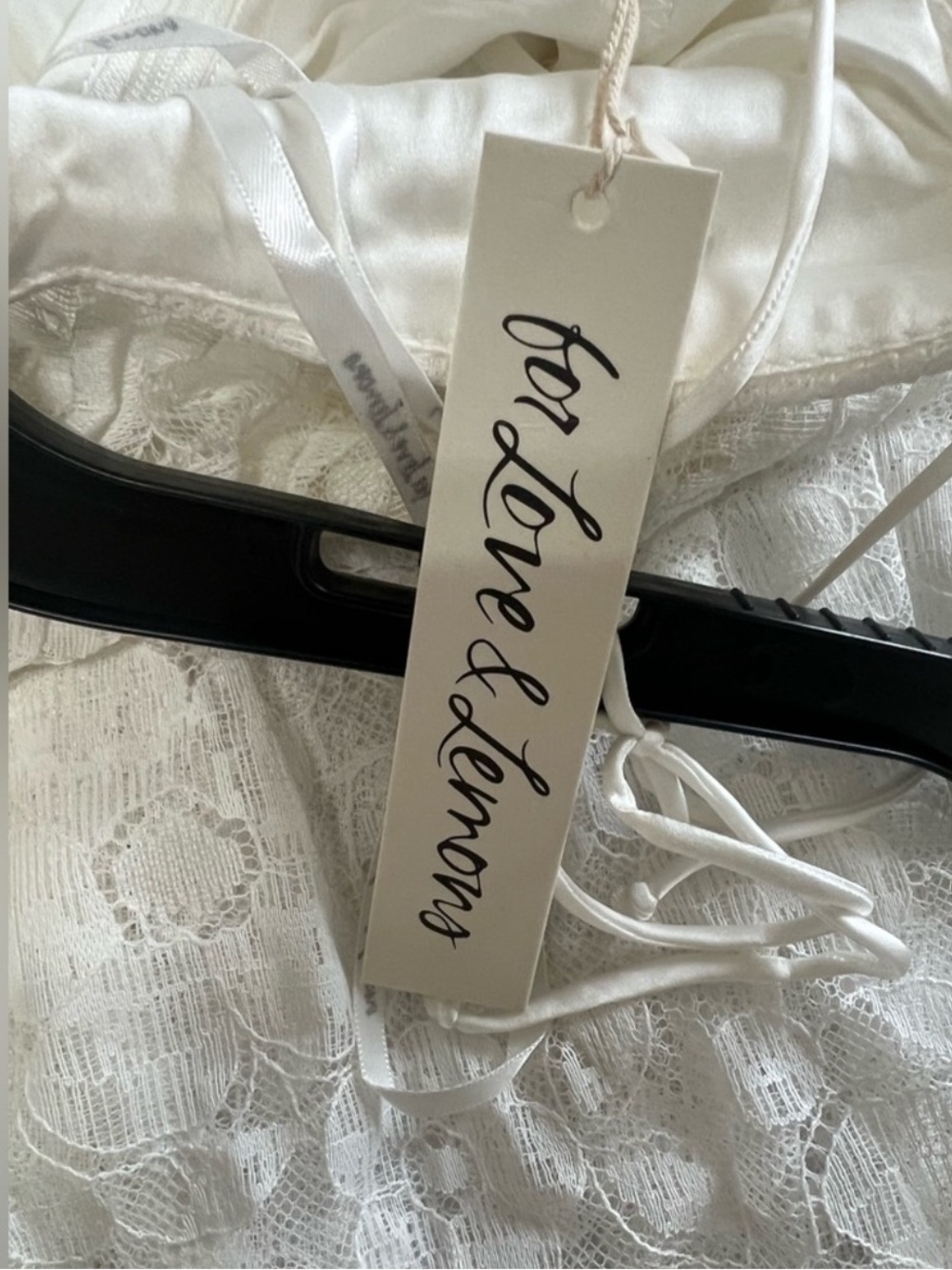 For Love & Lemons White Lace Maxi Slip Dress with Sheer Floral Skirt - Picture 5 of 14